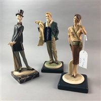 Lot 306 - A LOT OF FIVE RESIN FIGURES
