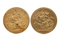 Lot 615 - TWO GOLD SOVEREIGNS, 1893