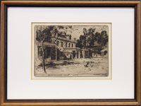 Lot 411 - HOLMFAULDEAD HOUSE, GOVAN, AN ETCHING BY SIR DAVID YOUNG CAMERON