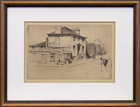 Lot 413 - GLASGOW STREET SCENE, A DRYPOINT BY SIR DAVID YOUNG CAMERON