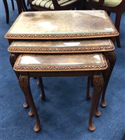Lot 375 - A NEST OF OCCASIONAL TABLES