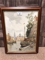 Lot 389 - A WATERCOLOUR BY J. R. MILLER