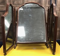 Lot 394 - A DRESSING TABLE MIRROR