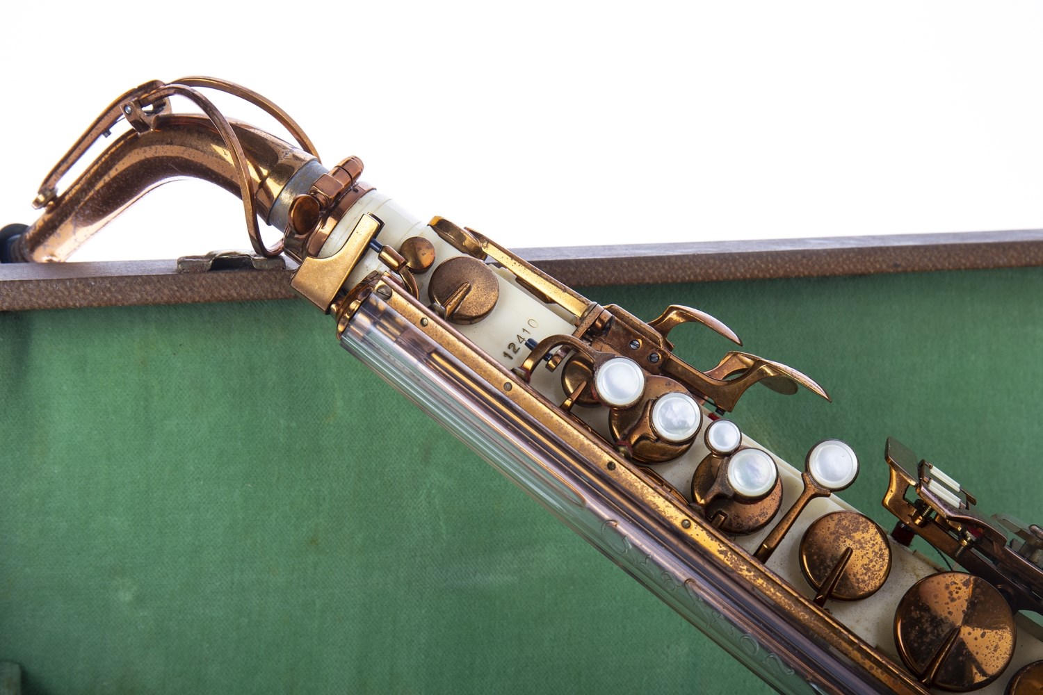 Lot 1435 A RARE GRAFTON PLASTIC ALTO SAXOPHONE