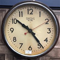 Lot 372 - A SMITHS SECTRIC WALL CLOCK