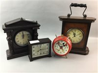 Lot 107 - A MICKEY MOUSE ALARM CLOCK AND OTHER NOVELTY CLOCKS