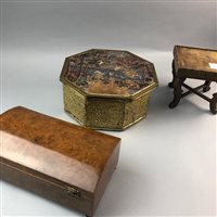 Lot 114 - A STATIONERY BOX AND OTHER BOXES