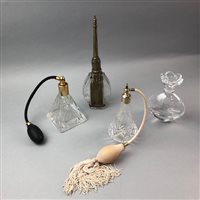 Lot 109 - A COLLECTION OF PERFUME AND OTHER BOTTLES AND STOPPERS
