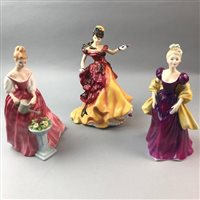 Lot 118 - A ROYAL DOULTON FIGURE OF BELLE AND OTHER FIGURES