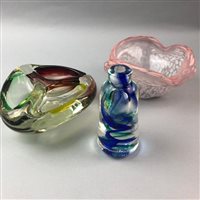 Lot 94 - A SVAJA GLASS CLOWN FISH AND OTHER GLASSWARE