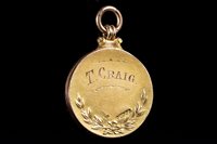 Lot 1956 - SCOTTISH LEAGUE CHAMPIONSHIP WINNERS GOLD MEDAL AWARDED TO RANGERS F.C. 1928