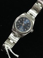 Lot 829 - A LADY'S ROLEX OYSTER PERPETUAL STEEL WATCH