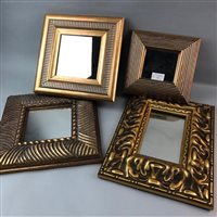 Lot 32 - A GROUP OF FOUR GILT FRAMED WALL MIRRORS