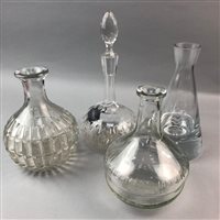 Lot 82 - A COLLECTION OF CRYSTAL GLASS DECANTERS AND GLASSES