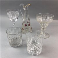 Lot 82 - A COLLECTION OF CRYSTAL GLASS DECANTERS AND GLASSES