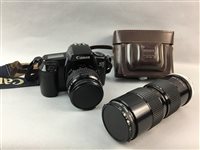 Lot 140 - A CANON FILM CAMERA AND OTHER VINTAGE CAMERAS