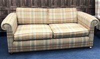 Lot 231 - A PAIR OF TWO SEATER SOFAS
