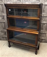 Lot 1677 - A PAIR OF MAHOGANY SECTIONAL BOOKCASES