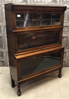 Lot 1677 - A PAIR OF MAHOGANY SECTIONAL BOOKCASES
