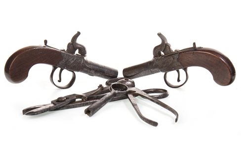 Lot 1630 - A LOT OF TWO PISTOLS AND RELEVANT ACCESSORIES