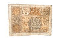 Lot 641 - A BANK OF SCOTLAND £1 NOTE, 15 MAY 1924