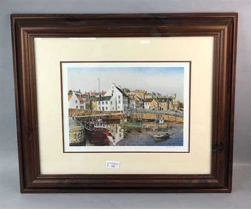 Lot 252 - CRAIL HARBOUR, A DIGITAL PRINT BY MALCOLM BUTTS