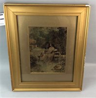 Lot 260 - A CHROMOLITHOGRAPH AND ANOTHER VICTORIAN PRINT