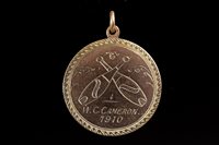 Lot 1921 - TWO EARLY 20TH CENTURY MEDALS AWARDED TO W.C. CAMERON
