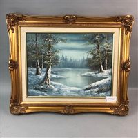 Lot 244 - A LOT OF TWO CONTEMPORARY OIL PAINTINGS