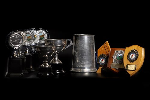 Lot 1914 - TOMMY GEMMELL OF ST MIRREN F.C., A COLLECTION OF TROPHIES AND SHIELDS
