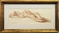 Lot 449 - FEMALE NUDE, A PASTEL BY ALAN SUTHERLAND