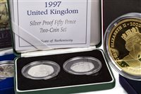 Lot 654 - A GROUP OF THE ROYAL MINT SILVER PROOF COINS