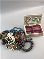 Lot 278 - A COLLECTION OF COSTUME JEWELLERY AND THREE JEWELLERY BOXES