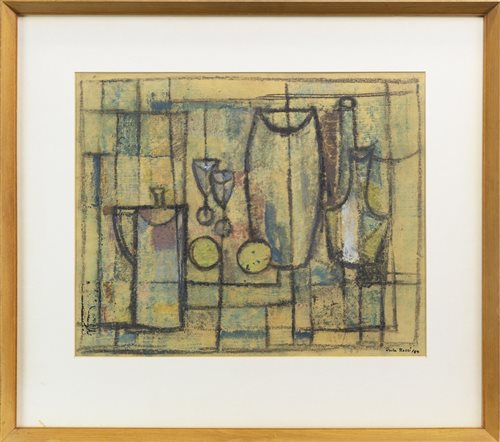 Lot 704 - STILL LIFE, A MONOTYPE BY CARLO ROSSI