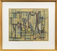Lot 704 - STILL LIFE, A MONOTYPE BY CARLO ROSSI