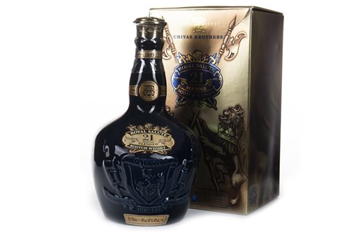 Lot 439 - ROYAL SALUTE 21 YEARS OLD - SAPPHIRE FLAGON