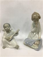 Lot 383 - A LOT OF TWO LLADRO FIGURES OF ANGELS