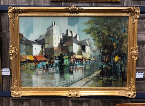 Lot 402 - A LOT OF TWO FRAMED OIL PAINTINGS