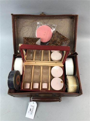 Lot 409 - A COLLECTION OF LADY'S FACE POWDERS, A DRESSING TABLE SET AND FOUR BAKELITE ASHTRAYS