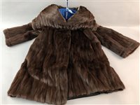 Lot 424 - A 1970s DYED CANADIAN SQUIRREL COAT