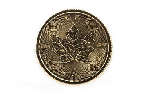 Lot 659 - AN ELIZABETH II CANADA GOLD 10 DOLLARS 1/4 OZ COIN, 2015