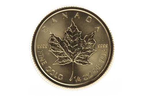 Lot 661 - AN ELIZABETH II CANADA GOLD 10 DOLLARS 1/4 OZ COIN, 2015