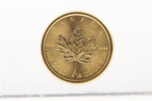 Lot 664 - AN ELIZABETH II CANADA GOLD 10 DOLLARS 1/4 OZ COIN, 2015