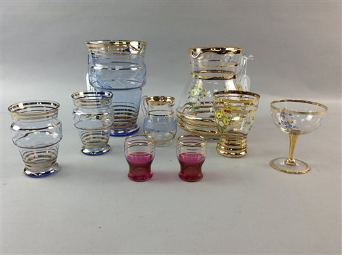 Lot 238 - A GROUP OF WATER JUGS AND VARIOUS DRINKING GLASSES