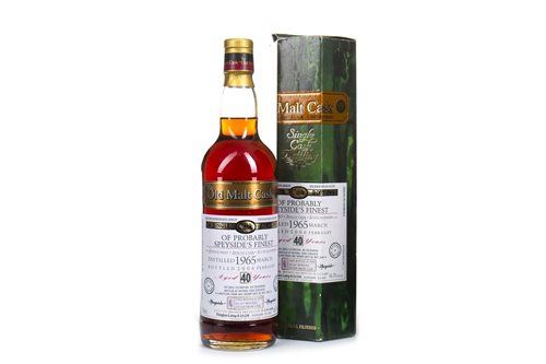 Lot 183 - PROBABLY SPEYSIDE'S FINEST 1965 OLD MALT CASK AGED 40 YEARS