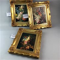 Lot 16 - THREE OVERPAINTED PRINTS AFTER JAN FRANS VAN DAEL AND MOISE JACOBBER