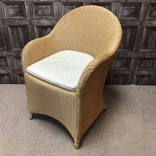 Lot 478 - A PAIR OF WICKER CONSERVATORY CHAIRS