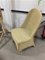 Lot 480 - A SINGLE WICKER CONSERVATORY CHAIR