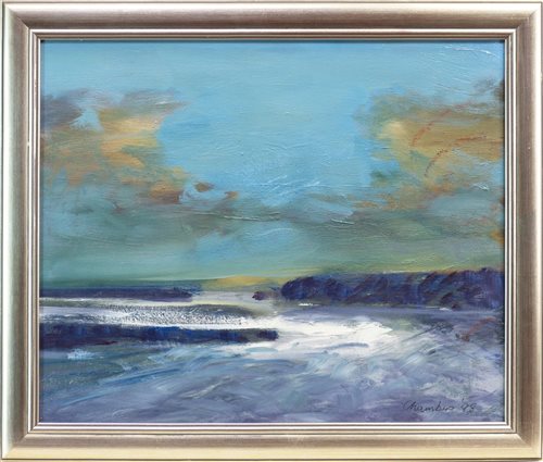 Lot 687 - CORRYVRECKAN, AN OIL BY BRIAN CHAMBERS