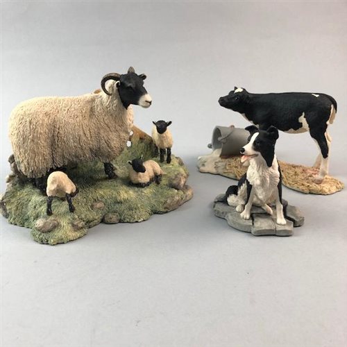 Lot 72 - A BORDER FINE ARTS FIGURE GROUP OF SPRING LAMBING AND TWO OTHER FIGURE GROUPS